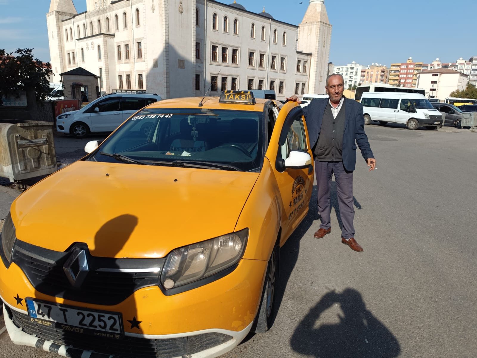 Kızıltepe Ziver Taksi durağının içinden bir görünüm